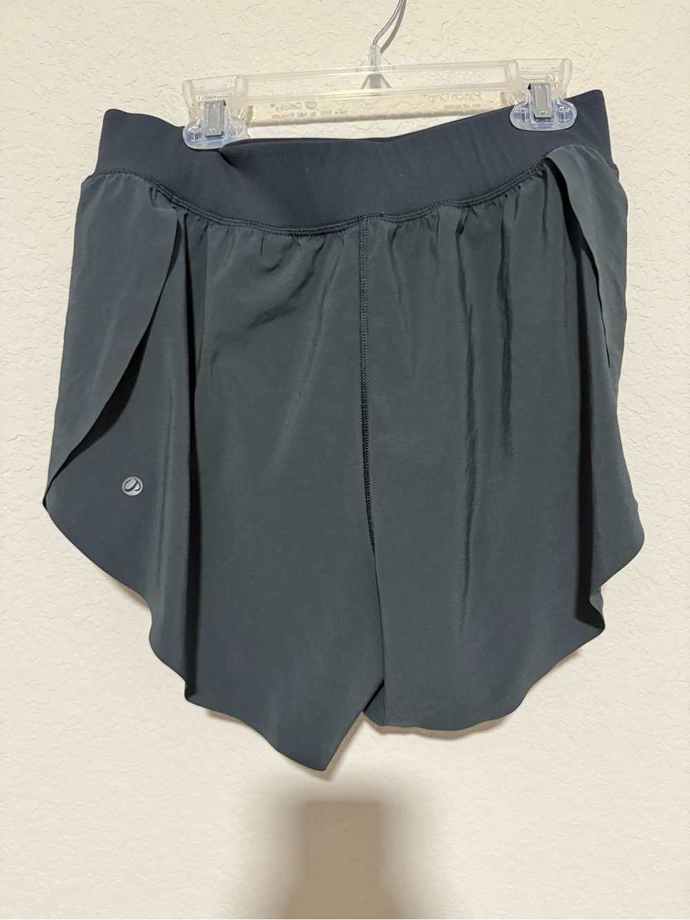 CRZ YOGA Black Flow Skort-Style Athletic Shorts